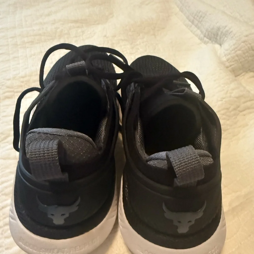 Under Armour Black and Gray Sneakers with Breathable Mesh